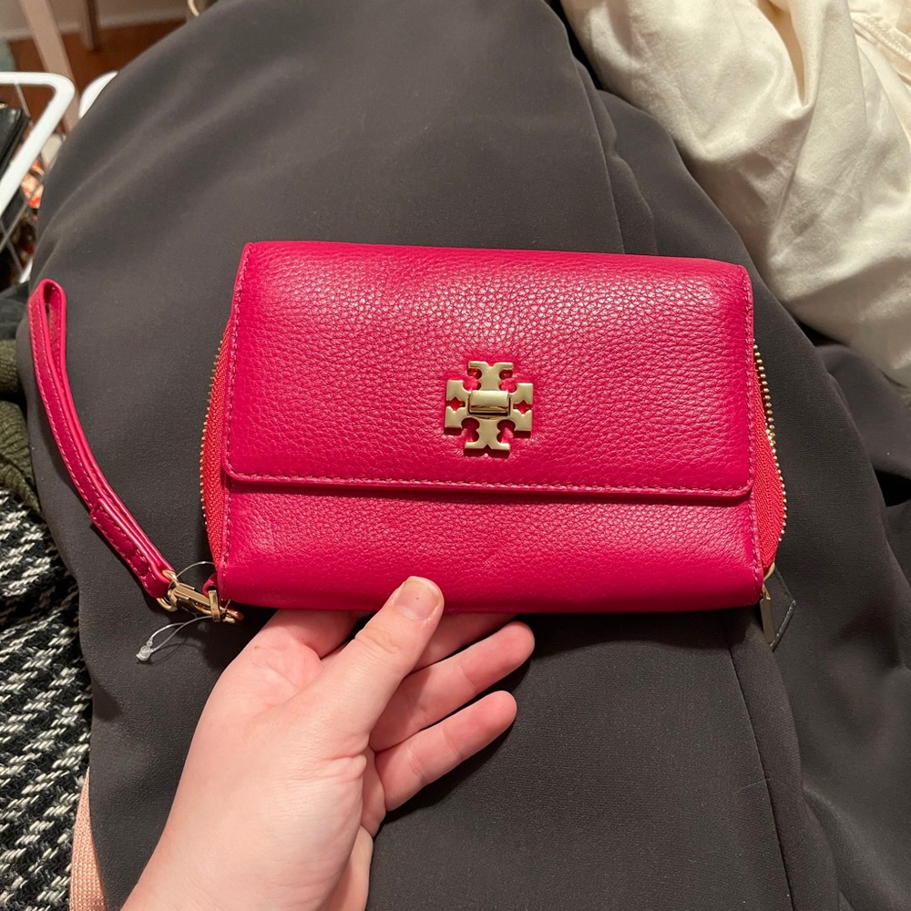 Pink Tori Burch Wristlet